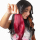 Burgandy Streaks