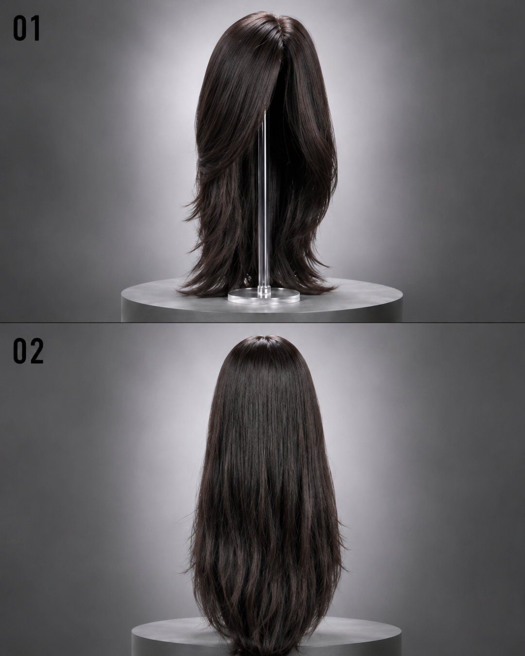 Pull Through Silk Wig