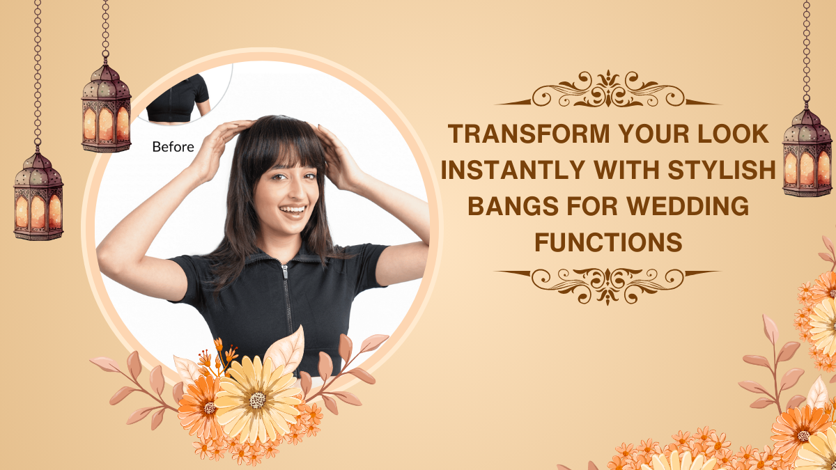 Transform Your Look Instantly with Stylish Bangs for Wedding Functions